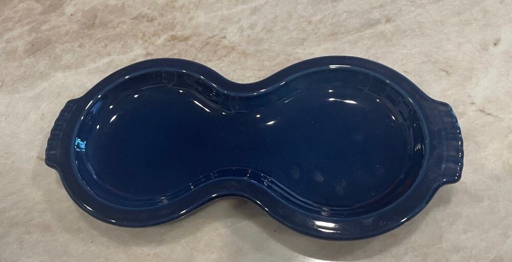 Fiesta Cobalt blue tray for cream and sugar NEW